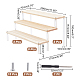 3-Tier Wood & Acrylic Minifigures Display Risers&nbsp;ODIS-WH0043-17B-2