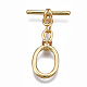 Brass Toggle Clasps&nbsp;KK-T063-98G-NF-1