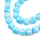Spray Painted Glass Bead Strands&nbsp;GLAA-R139-8mm-10-2