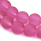 Baking Paint Transparent Glass Bead Strands&nbsp;GLAA-S031-8mm-35-3