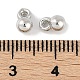 CCBプラスチックチャーム  ラウンド  プラチナ  6x3.5mm  穴：1.2mm&nbsp;FIND-U001-09P-01-3