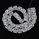 Handmade Frosted Lampwork Beads Strands&nbsp;LAMP-N021-38F-2