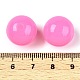 不透明なアクリルビーズ  ラウンド  スミレ  16mm  穴：3mm  210個/ 500g&nbsp;OACR-H038-09-06-3