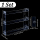 3-layered Transparent Plastic Storage Riser Holders&nbsp;ODIS-WH0025-275-3