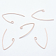 Brass Earring Hooks&nbsp;KK-K197-60RG-1