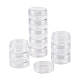 プラスチックビーズ収納ケース  ラウンド  5バイアル  直径約3.9 CM  高さ10.2センチ  容量：10ml（0.34液量オンス）&nbsp;LS-C078Y-1