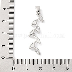 Rack Plating Brass Micro Pave Cubic Zirconia Pendants&nbsp;LS-KK-F881-01P