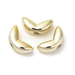 メッキアクリルビーズ  CCBプラスチックビーズ  葉  ゴールドカラー  8.5x17.2x7mm  穴：2.4mm&nbsp;PACR-C004-03G