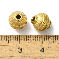 304ステンレススチールビーズ  ランタン  ゴールドカラー  9x8mm  穴：1.8mm&nbsp;STAS-I305-133G