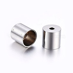 Tarnish Resistant 201 Stainless Steel Cord Ends&nbsp;STAS-O107-13P-01