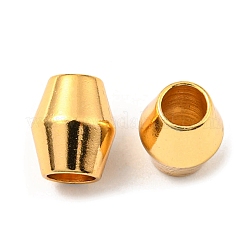 201ステンレスビーズ  双円錐形  ゴールドカラー  9x7.3mm  穴：4mm&nbsp;STAS-M089-07G