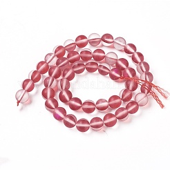 Synthetic Moonstone Beads Strands&nbsp;G-F142-6mm-07