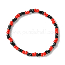 3Pcs 3 Styles Round Glass Seed Beaded Stretch Bracelet Sets&nbsp;BJEW-JB10749-01
