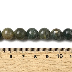 天然のグリーンアパタイトビーズ連売り  ラウンド  10mm  穴：1.2mm  約39~41個/連  14.84''~15.83''（37.7~40.2センチメートル）&nbsp;G-K350-C04-10mm