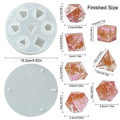 DIY Dice Silicone Molds&nbsp;DIY-YWC0005-03