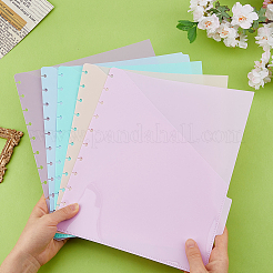 5Pcs PP Separate Loose Leaf File Folder&nbsp;OFST-WH0004-092D
