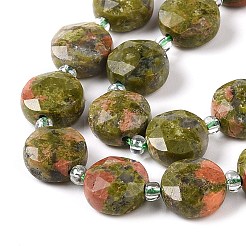 Natural Unakite Bead Strands&nbsp;G-C116-A04-01