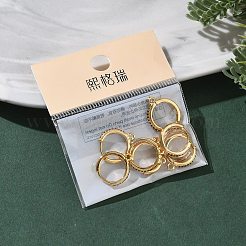 SHEGRACE Brass Micro Pave Clear Cubic Zirconia Hoop Earrings Findings&nbsp;XGR0154G-96G