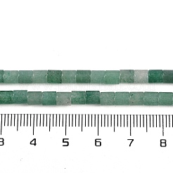 天然石グリーンアベンチュリンビーズ連売り  コラム  4.5x4mm  穴：1mm  約82~83個/連  14.88~14.96インチ（37.8~38cm）&nbsp;G-C084-A03-01