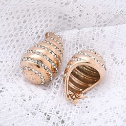 304 Stainless Steel Teardrop Stud Earrings&nbsp;EJEW-B108-06RG