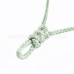 調節可能な韓国のワックスポリエステルコードネックレス作り  ミックスカラー  33.7インチ（85.6cm）  1mm&nbsp;AJEW-JB00493