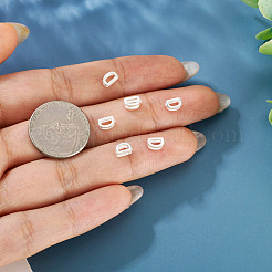 6Pcs 925 Sterling Silver Hollow Initial Beads&nbsp;STER-TA0001-53D