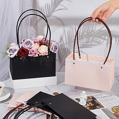 12Pcs 2 Colors Kraft Paper Bouquet Storage Tote Bags&nbsp;ABAG-BC0001-67