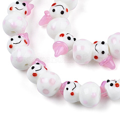 Handmade Lampwork Beads Strands&nbsp;LAMP-N021-43I