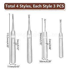 6 Sets 2 Style Stainless Steel Leathercraft Stitching Groover&nbsp;TOOL-UN0001-33