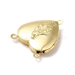 Rack Plating Brass Locket Connector Charms&nbsp;LS-KK-K269-07G-RS