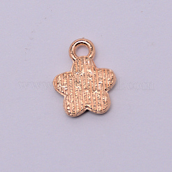 合金エナメルチャーム  さくらの花  ゴールドカラー  ピンク  12x9.5x1.5mm  穴：1.6mm&nbsp;ENAM-WH0049-20G-04