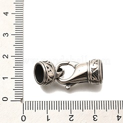 304 Stainless Steel Fold Over Clasps&nbsp;STAS-R140-09AS