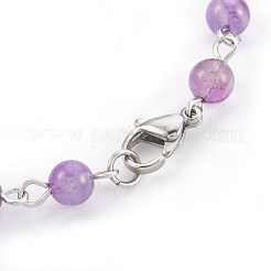 Natural Amethyst Beads Bracelets&nbsp;BJEW-JB03954-03