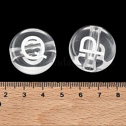 Transparent Acrylic European Beads&nbsp;MACR-K365-02B-06