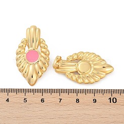 304 Stainless Steel Enamel Stud Earrings for Women&nbsp;EJEW-U046-05G
