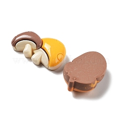 Autumn Theme Opaque Resin Cabochons&nbsp;RESI-G084-16