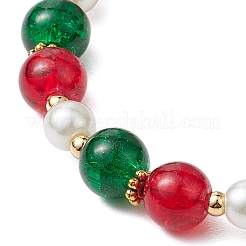 Christmas Theme Glass Beaded Bracelets&nbsp;BJEW-JB10940
