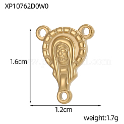 イースター 304 ステンレス ペンダント  キングチャーム  イオンプレーティング（ip）  長持ちメッキ  14KGP本金メッキ  16x12mm  穴：1.5mm&nbsp;STAS-OY010-95G