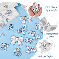 20Pcs 10 Styles CCB Plastic Pendants&nbsp;CCB-TA0001-19A