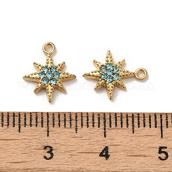304 Stainless Steel Rhinestone Charms&nbsp;STAS-L022-304G-04