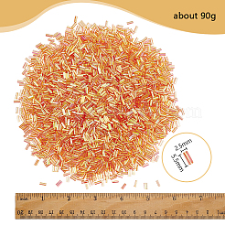 ABSプラスチックチューブビーズ  ゴールデンロッド  5.5x2.5x2.5mm&nbsp;DIY-WH0888-230E
