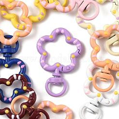 10Pcs Spray Painted Alloy Swivel Snap Hook Clasps&nbsp;FIND-FS0004-56