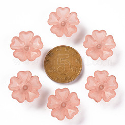 Transparent Frosted Acrylic Bead Caps&nbsp;MACR-S371-04A-763