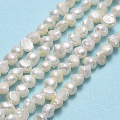 天然養殖淡水パールビーズ連売り  研磨両側  リネン  4~4.5x4x3~4mm  穴：0.5mm  約80~85個/連  13.78~13.82''（35~35.1センチメートル）&nbsp;PEAR-A005-05E-01
