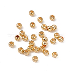 真鍮ビーズ  長持ちメッキ  ラウンド  18KGP本金メッキ  5x4mm  穴：2mm&nbsp;LS-KK-A171-06G-01