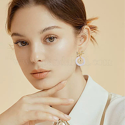 5 Pairs Brass Stud Earring Findings&nbsp;KK-BBC0020-34