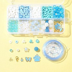 DIY Round Acrylic & Glass Beads Bracelets Jewelry Kits&nbsp;DIY-FS0006-29B
