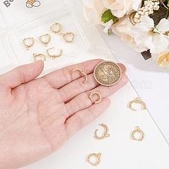 16Pcs Brass Hoop Earring Findings&nbsp;KK-BBC0029-24
