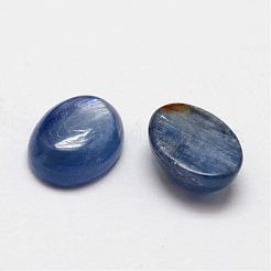 楕円形の天然藍晶石/シアン石/ジステンカボション  8x6x3mm&nbsp;G-O147-01A