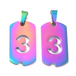 Ion Plating(IP) 304 Stainless Steel Pendants&nbsp;STAS-O127-A03